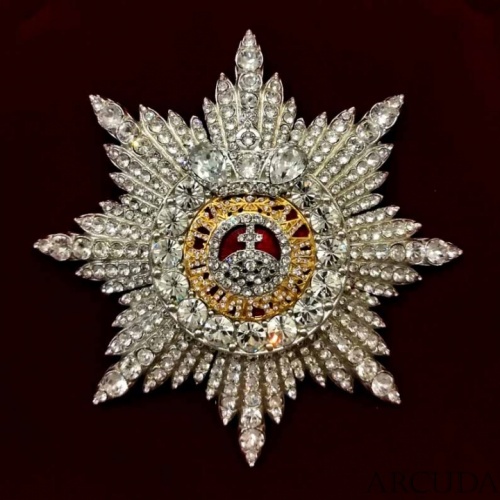 Звезда ордена «Святой Екатерины»  (муляж, с кристаллами Swarovski)